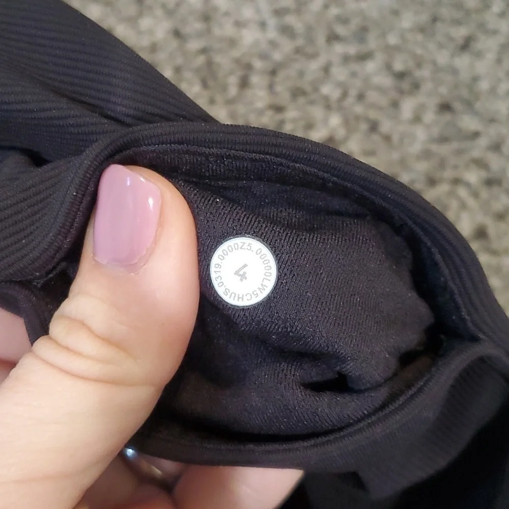 Lululemon Athleta Yoga Womens Ribbed Leggings sz 4